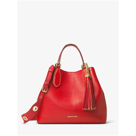 michael kors large shoulder bag red|Michael Kors small red purse.